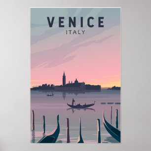 Poster Venise Italie Voyage Art Vintage