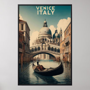 Poster Venise Italie Voyage Rétro