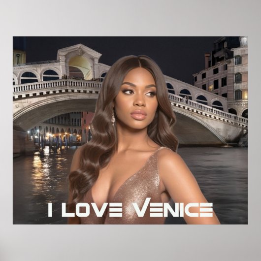 POSTER VENISE - J'AIME VENISE (Devant)