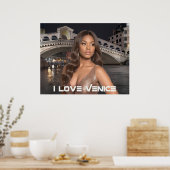POSTER VENISE - J'AIME VENISE (Cuisine)