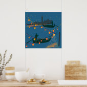 Poster Venise la nuit (Cuisine)