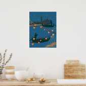 Poster Venise la nuit (Cuisine)