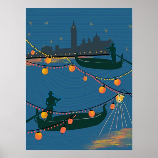 Poster Venise la nuit (Devant)