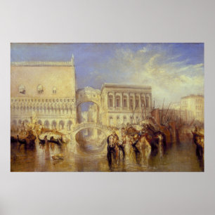 Poster Venise le pont des Soupirs J. M. W. Turner Italie