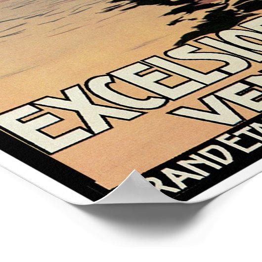 Poster Venise-Lido (Coin)