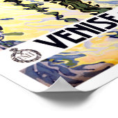 Poster Venise Lido Italie voyage millésime (Coin)