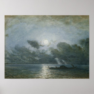 Poster Venise par clair de lune
