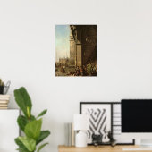 Poster Venise : Piazza di San Marco et Colonnade (Bureau à domicile)