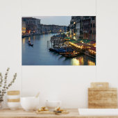 Poster Venise Soirée Grand Canal (Cuisine)