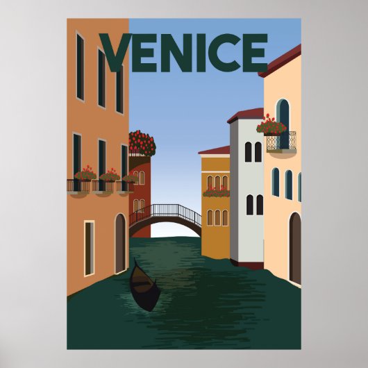 Poster Venise touristique (Devant)