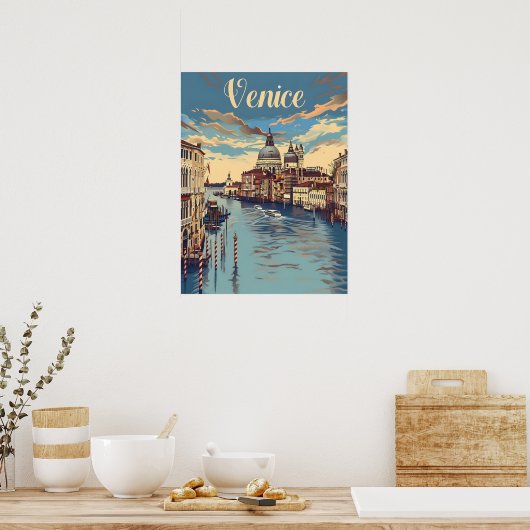 Poster Venise Vintage (Cuisine)