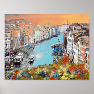Poster VENISE - Vue sur le CANAL GRANDE