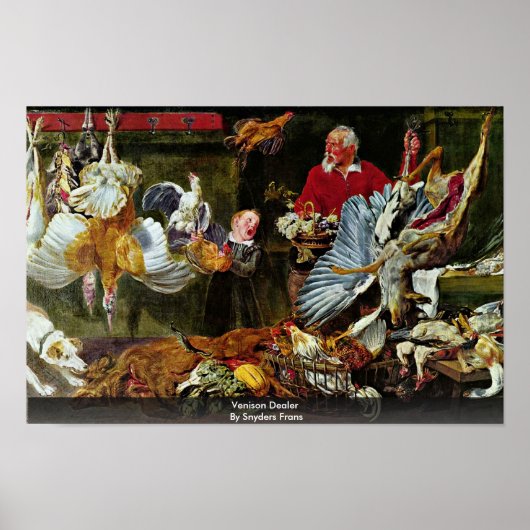 Poster Venison Dealer Par Snyders Frans (Devant)