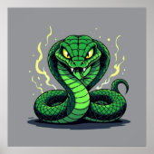 Poster Venomous Snake – Danger and Precision (Devant)