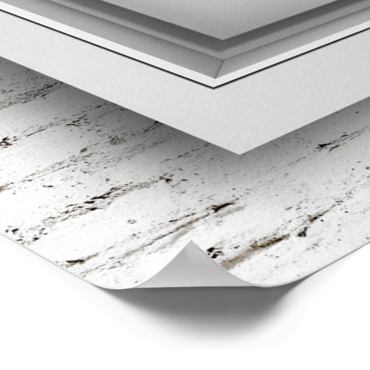 Poster Venster Uitzicht (Hoek)