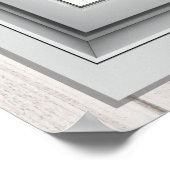 Poster Venster Uitzicht (Hoek)