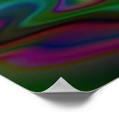 Poster Vent de nuit Art Abstrait (Coin)