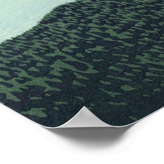 Poster Vent du sud, ciel dégagé (Coin)