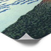 Poster Vent du sud, ciel dégagé (par Hokusai) (Coin)