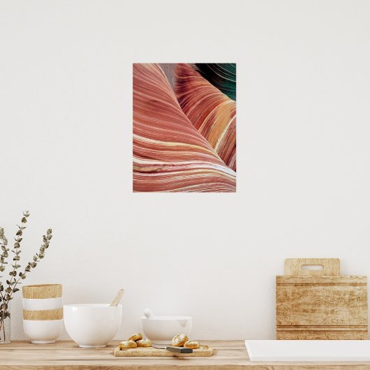 Poster Vent et eau érodent le grès Navajo dans (Cuisine)