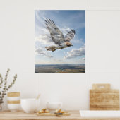 Poster Vent Faucon Horizon Ouvert (Cuisine)