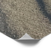 Poster Vent Plage sculptée Sable et Pierre, dans les dune (Coin)