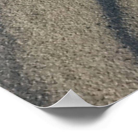 Poster Vent Plage sculptée Sable et Pierre, dans les dune (Coin)