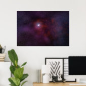Poster Vent Pulsar D'Une Étoile Neutron. (Bureau à domicile)