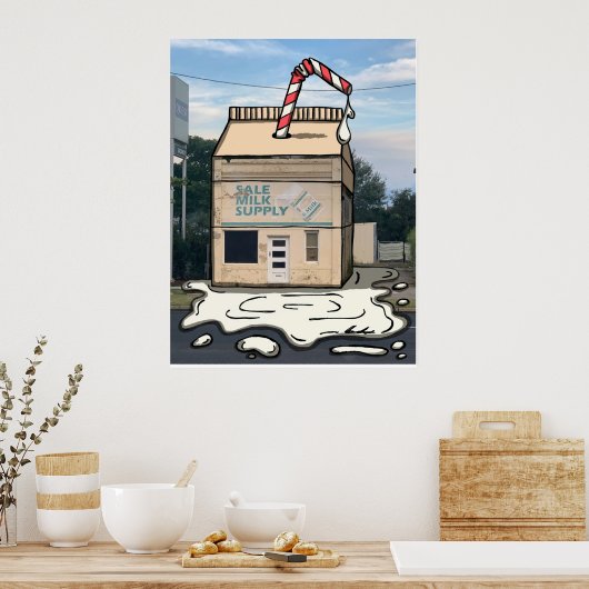 Poster Vente Approvisionnement en lait (Cuisine)