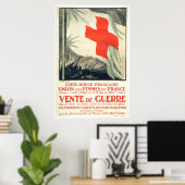 Poster Vente caritative de la Croix-Rouge française (Bureau à domicile)