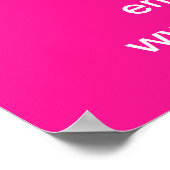 Poster Vente d'action de grâces sur l'affiche rose (Coin)