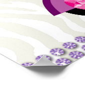 Poster Vente d'affiche de mode - sac à main bijoux pourpr (Coin)