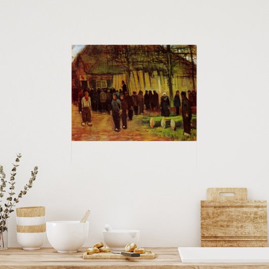 Poster Vente de bois d'oeuvre par Vincent van Gogh (Cuisine)