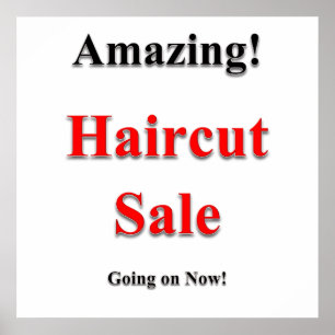 Poster Vente de coiffure Extraordinaire Matte