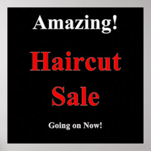 Poster Vente de coiffure Extraordinaire Matte