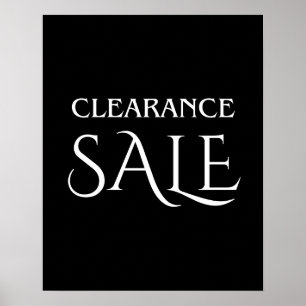 Poster Vente de compensation Signal, Vente de boutique no