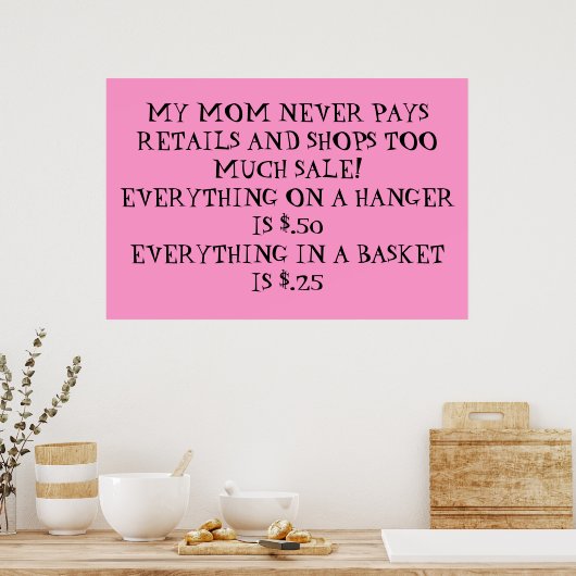 Poster vente de cour (Cuisine)