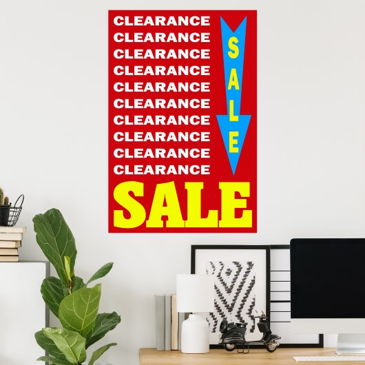 Poster Vente DE DÉCLARATION - SIGNE D'AFFICHAGE AU DÉTAIL (Bureau à domicile)
