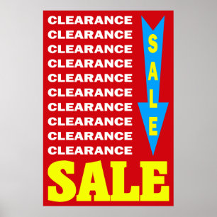 Poster Vente DE DÉCLARATION - SIGNE D'AFFICHAGE AU DÉTAIL