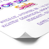 Poster Vente de fin de saison Rose Logo  Vente de garage  (Coin)