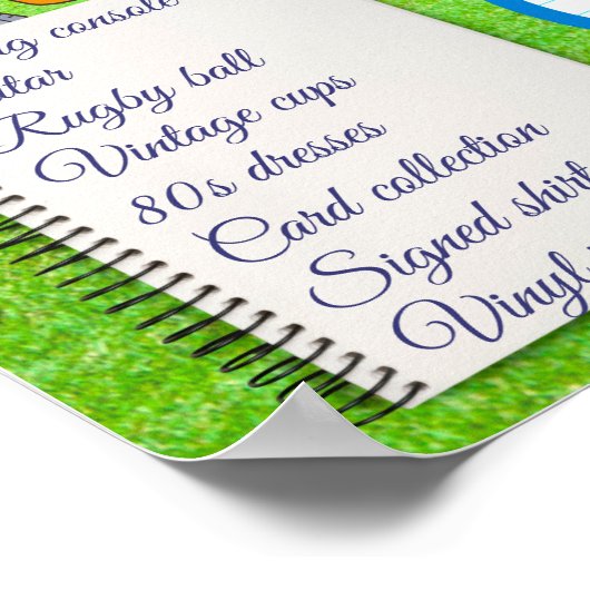 Poster Vente de garage personnalisable, vente de cour inv (Coin)