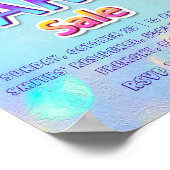 Poster Vente de jardin à domicile Annonce holographique (Coin)