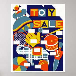 Poster Vente de jouets