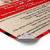 Poster Vente de pâtisseries de Noël pour une collecte de (Coin)