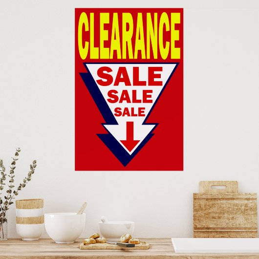 POSTER VENTE D'ÉCLAIRAGE (Cuisine)
