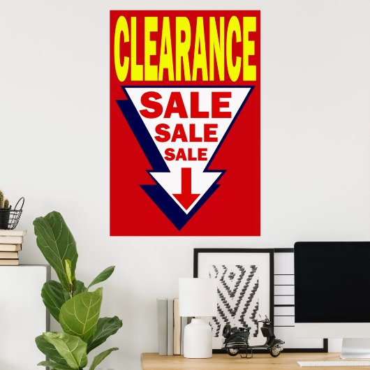POSTER VENTE D'ÉCLAIRAGE (Bureau à domicile)