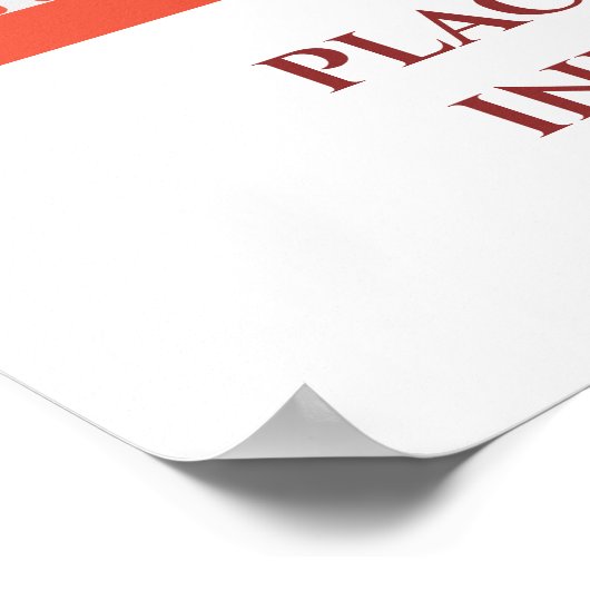 Poster Vente d'entreprise vide Signer, ajouter ou modifie (Coin)