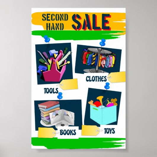 Poster Vente d'occasion (Devant)