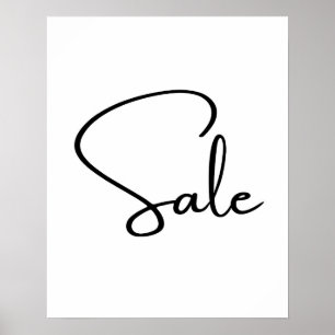 Poster Vente en gros signe, vente de boutique