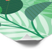 Poster vente estivale de forêt tropicale sur mesure Annon (Coin)